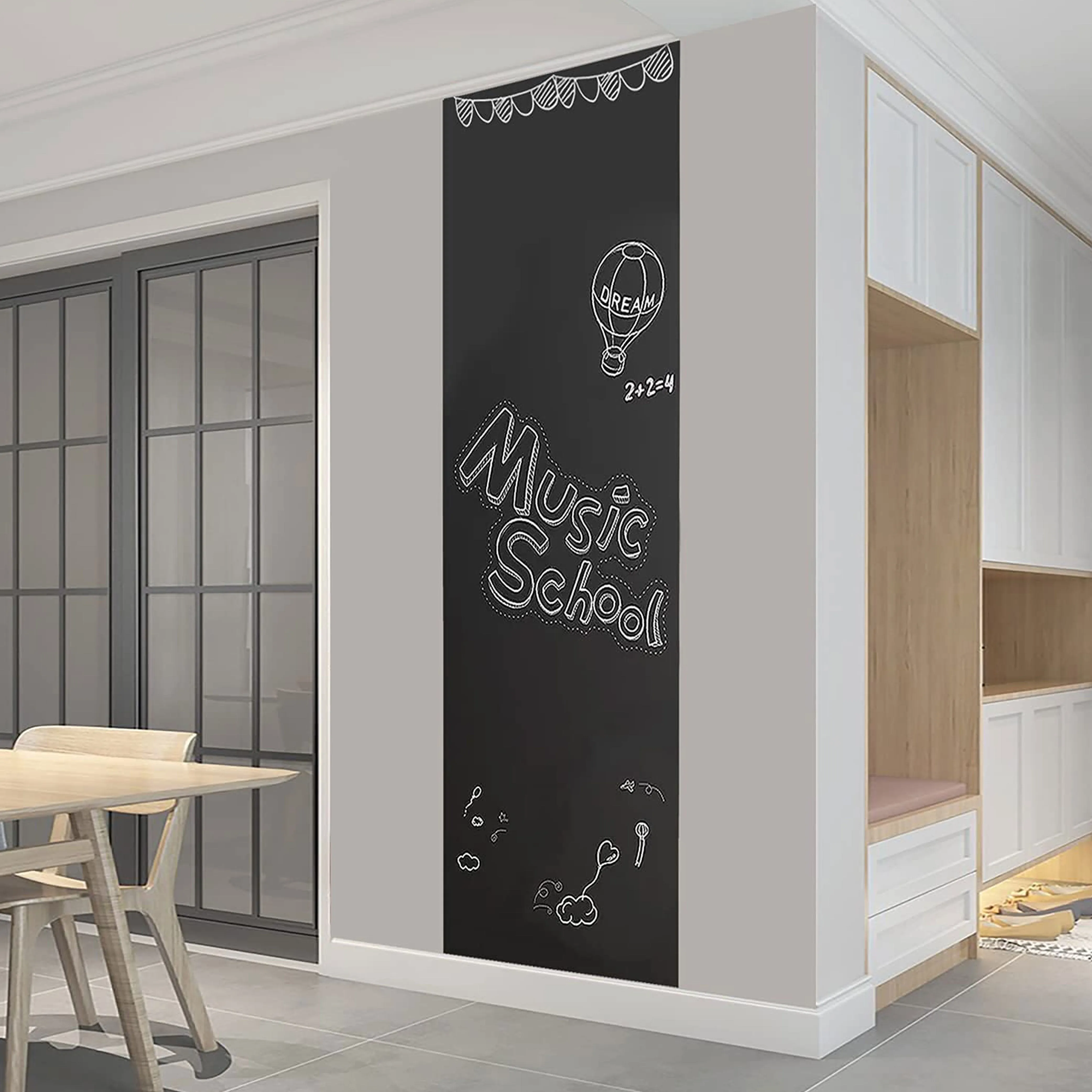 1 Pc 17.5" X 96" Chalk Board Blackboard Removable Wall Sticker Decal Chalkboard