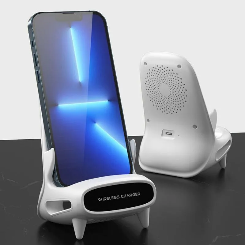 15W Vertical Wireless Charger For 4.5 11 Devices White