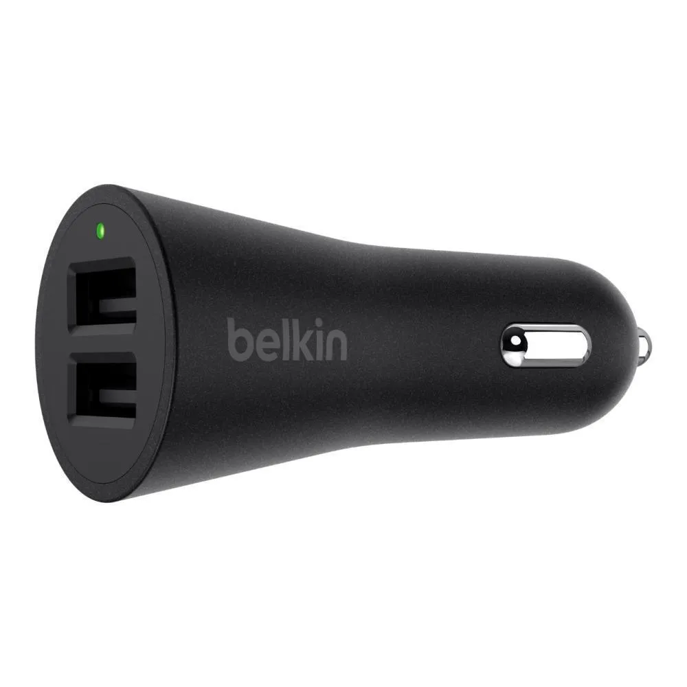 BELKIN BOOSTUP 2-Port Car Charger - Black