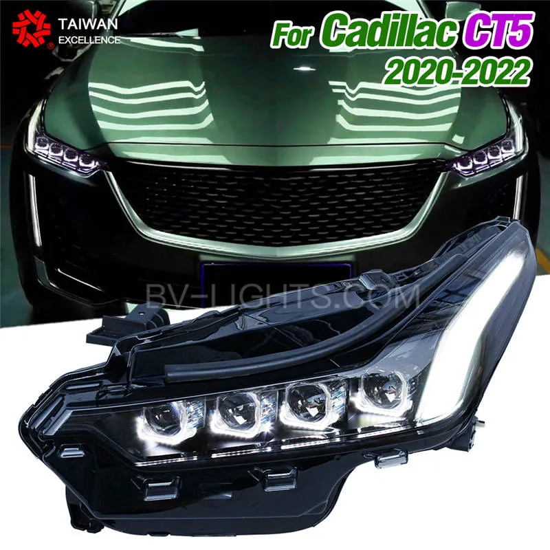 Cadillac CT5 2020-2022 modified headlights full led lamp upgrade led lens Daytime running light  turn signal light