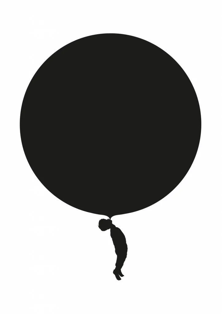 Chalkboard Wall Sticker - Bubblegum Breakout, 47 x 64 cm