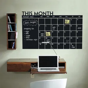 Chalkboard Wall Sticker <br> Monthly Planner