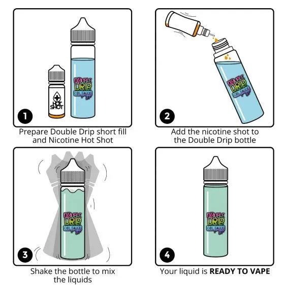 Double Drip E-Liquid Cherry Cream Soda Short Fill E-Liquid 50ml