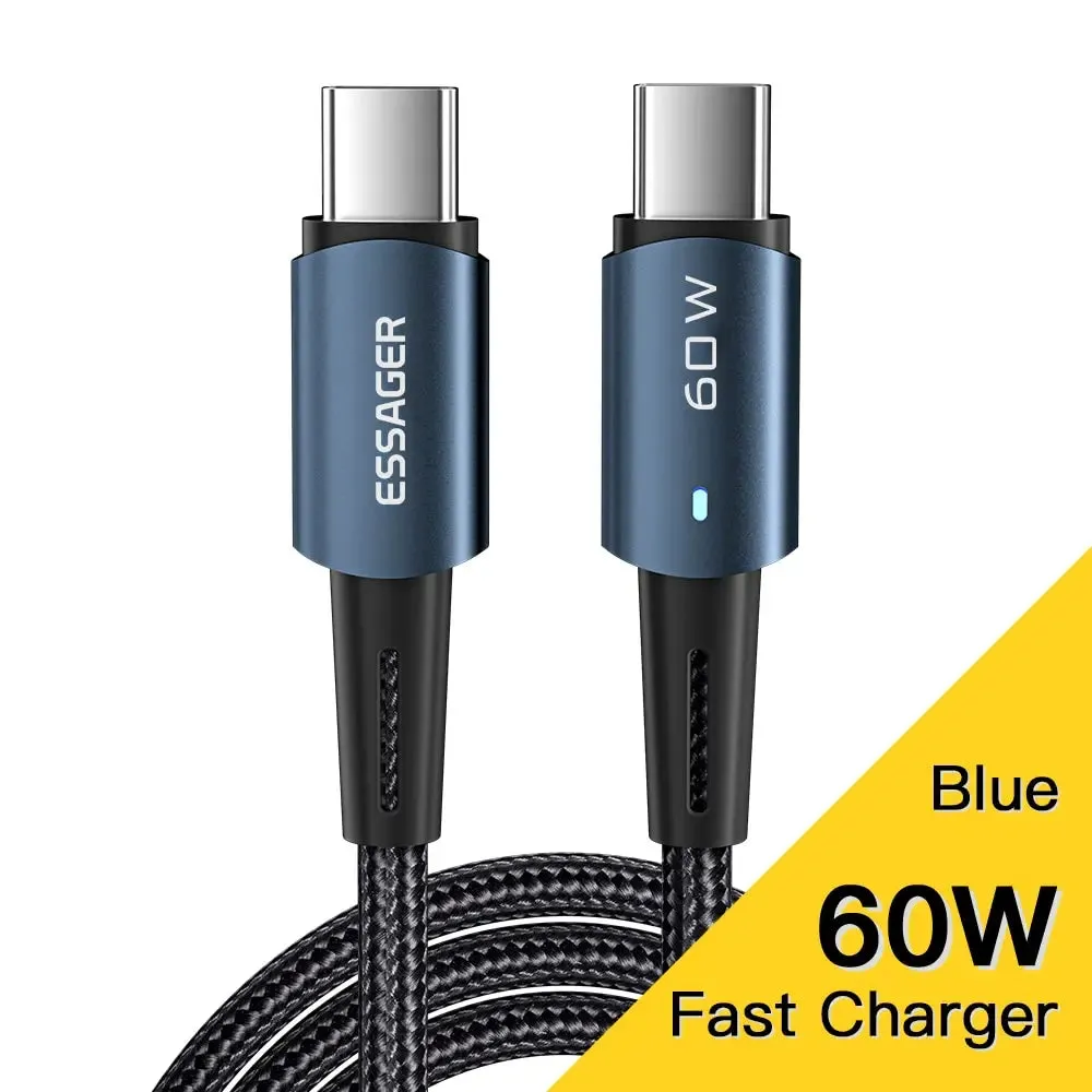Essager 60w Type c Fast Charge Cable for Mobile Devices