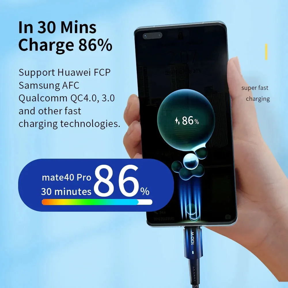 Essager 60w Type c Fast Charge Cable for Mobile Devices