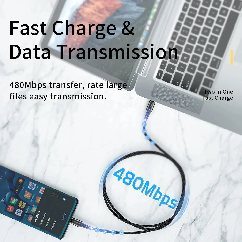 Essager 60w Type c Fast Charge Cable for Mobile Devices