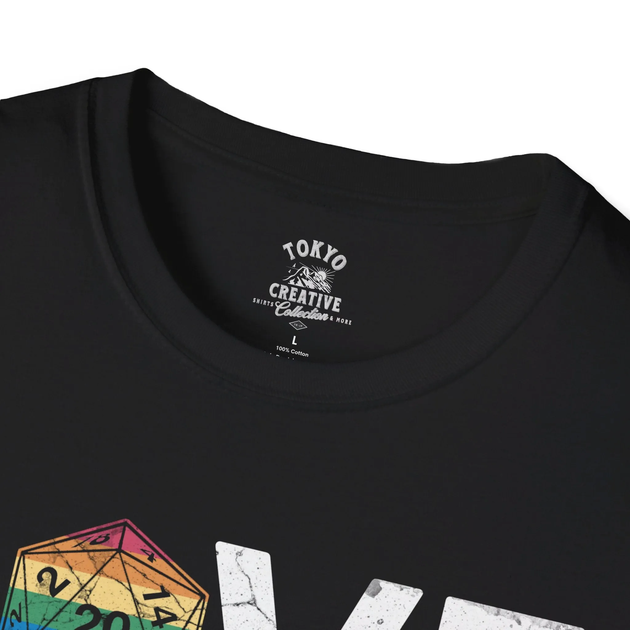 Love Who You Want Shirt - Inclusive Rainbow D20 Tee for Gamers and Allies