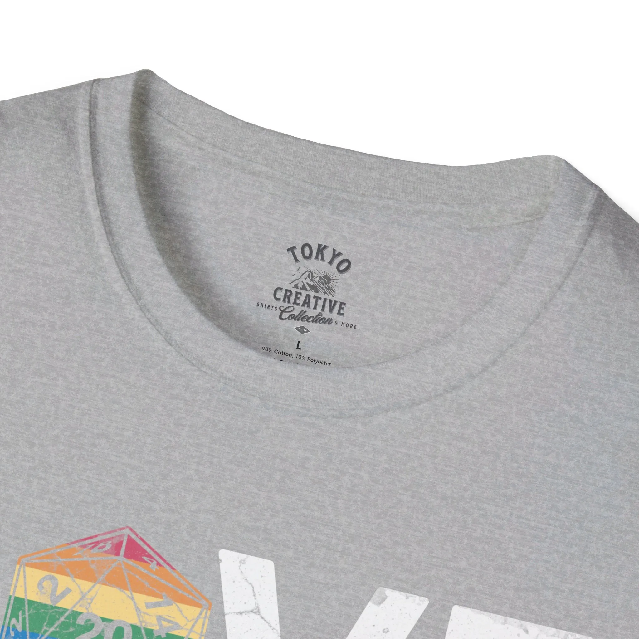 Love Who You Want Shirt - Inclusive Rainbow D20 Tee for Gamers and Allies