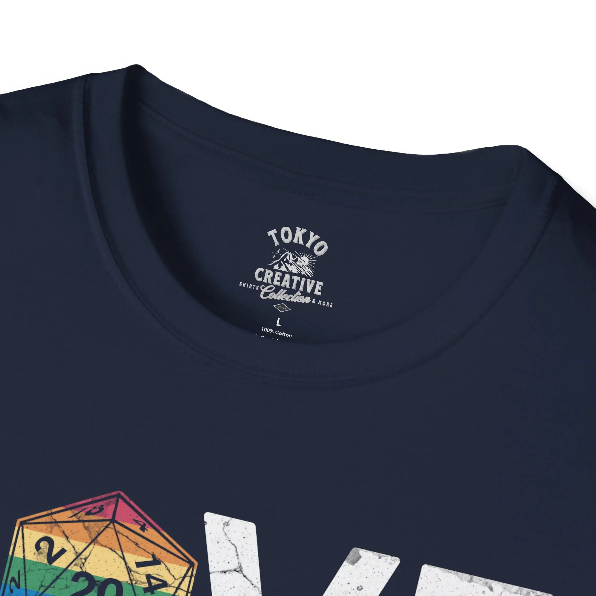 Love Who You Want Shirt - Inclusive Rainbow D20 Tee for Gamers and Allies
