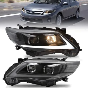 VLAND LED Headlights For Toyota Corolla 2011-2013 Headlamps