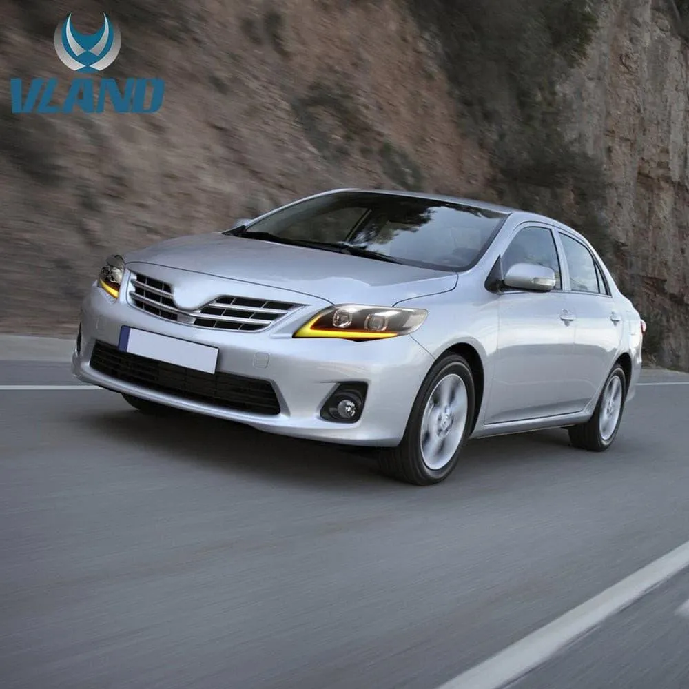 VLAND LED Headlights For Toyota Corolla 2011-2013 Headlamps